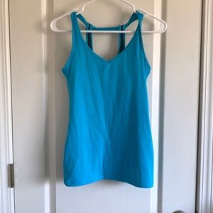 Blue Victoria’s Secret workout tank top